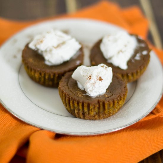 Mini Vegan Pumpkin Pies