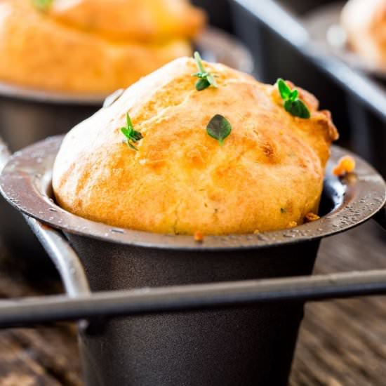 Goat Cheese and Thyme Yorkshire Pudding