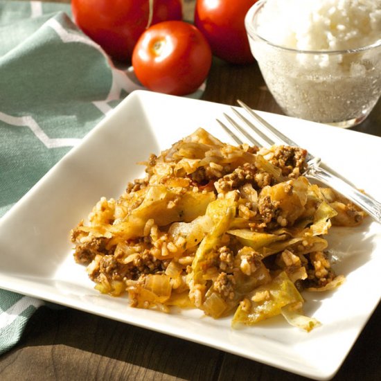 Lazy Man’s Cabbage Rolls