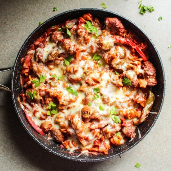 One-Pan Sausage and Pepper Pasta