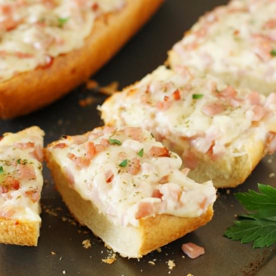 Ham & Cheese French Bread Pizza