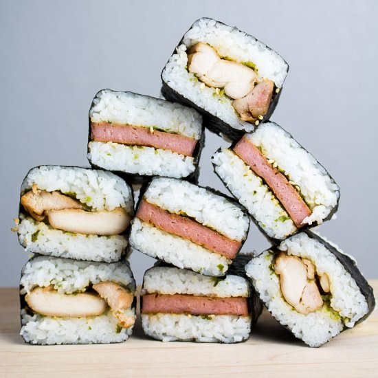 Chicken and Spam Musubi