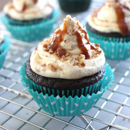 Chocolate Caramel Cupcakes