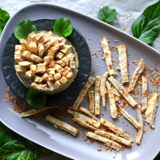 Coconut Crusted Taro Fries