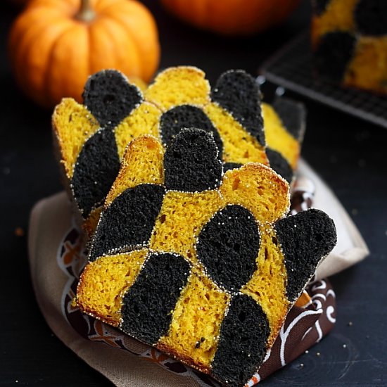 Pumpkin and Cuttlefish Ink Bread