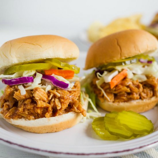 Sweet BBQ Chicken Sliders