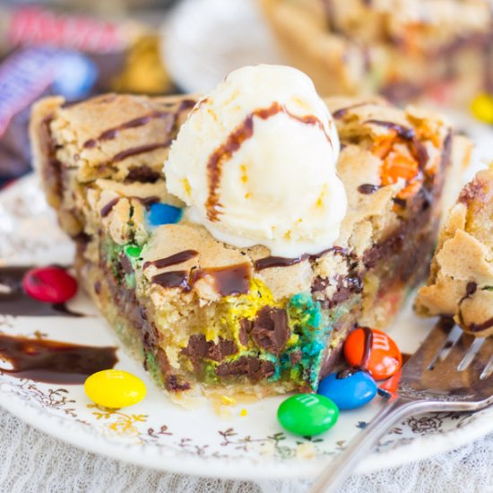 Candy Bar Cookie Pie