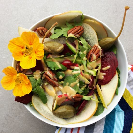 Pear Watercress Beetroot Salad