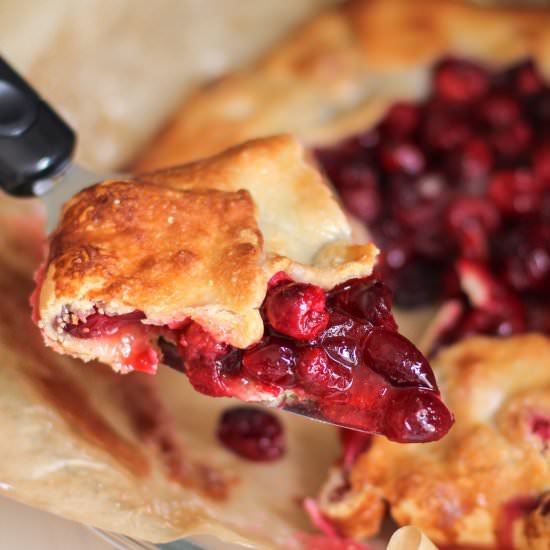 Healthy Cranberry Galette