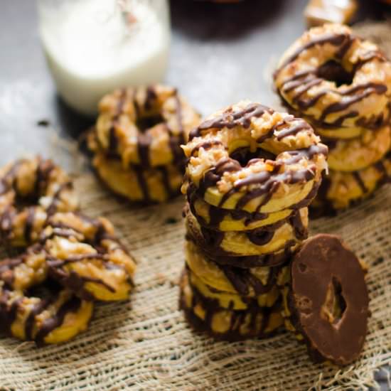 Nutella Pumpkin Samoa Cookies