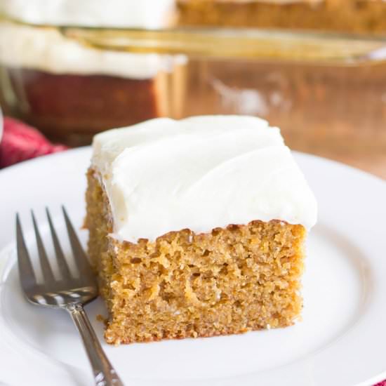 Sweet Potato Sheet Cake