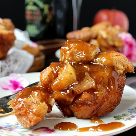 Apple Fritter Monkey Bread Muffins