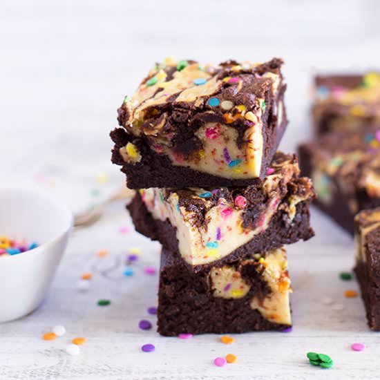 Funfetti Cheesecake Brownies