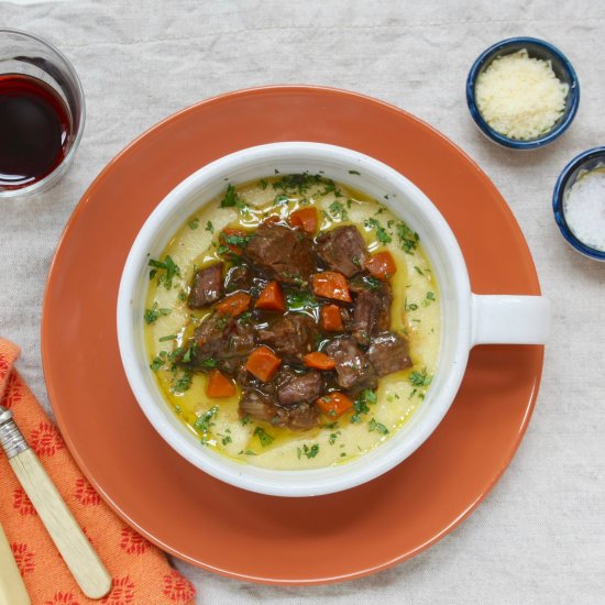 Braised Short Ribs with Polenta