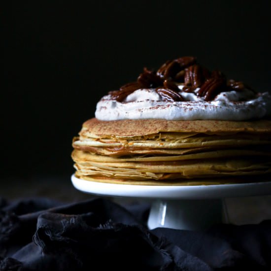 Pumpkin Crepe Cake