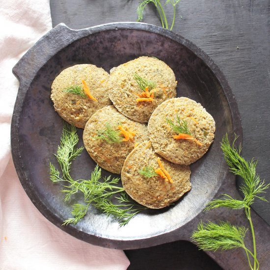 Green Moong And Vegetable Idlis