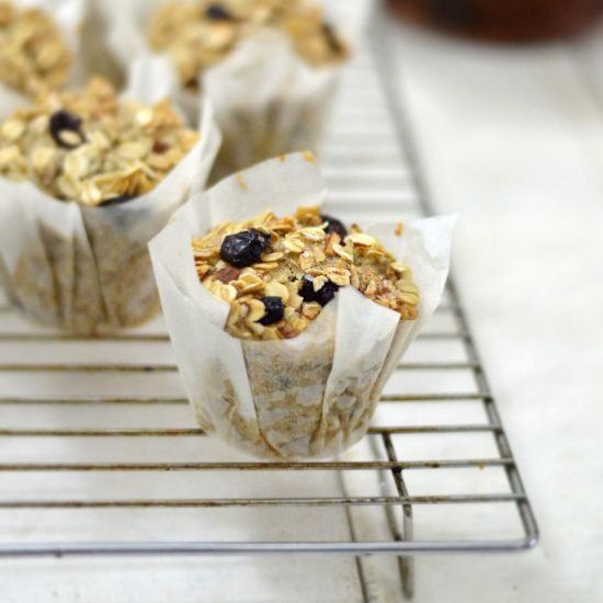 Healthy Eggless Breakfast Muffins