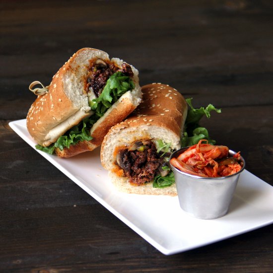 Korean Cheesesteak Sandwich