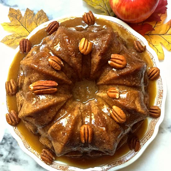 Apple Dapple Cake Caramel Glaze