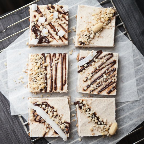 No Bake Coconut Cashew Bars