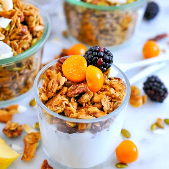 Microwave Maple Pecan Granola