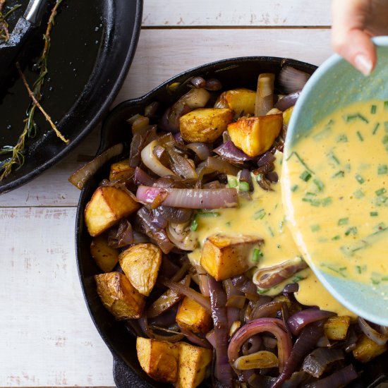 Smokey Caramelised Onion Frittata