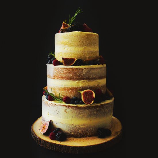 Semi-Naked Wedding Cake