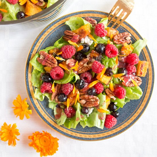 Fall Colors Raspberry Salad