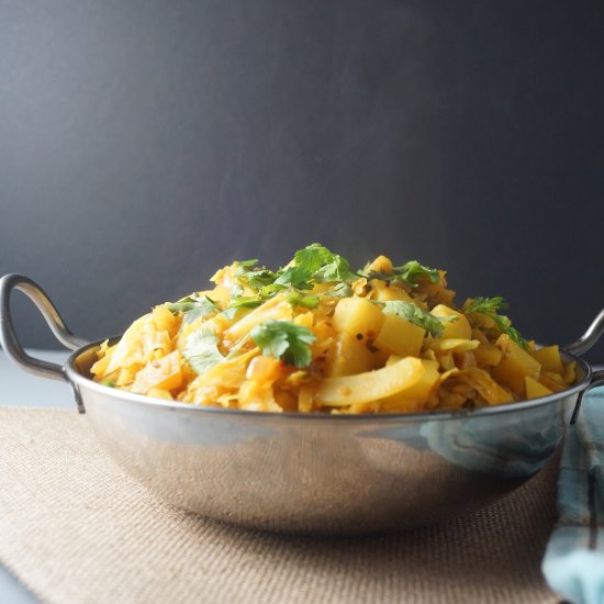 Indian Spiced Cabbage