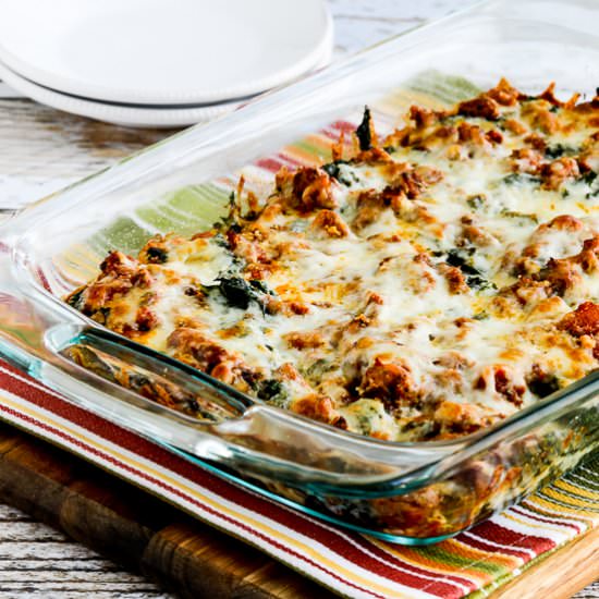 Sausage and Kale Mock Lasagna