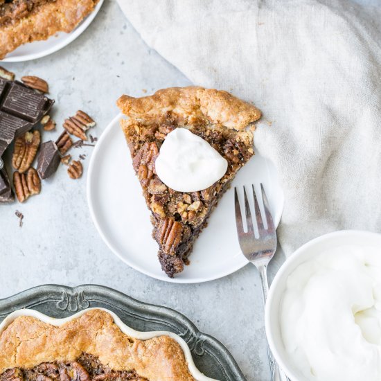 Paleo Chocolate Pecan Pie