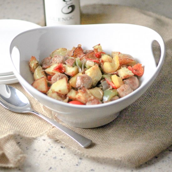 Turkey Sausage Skillet and Potatoes