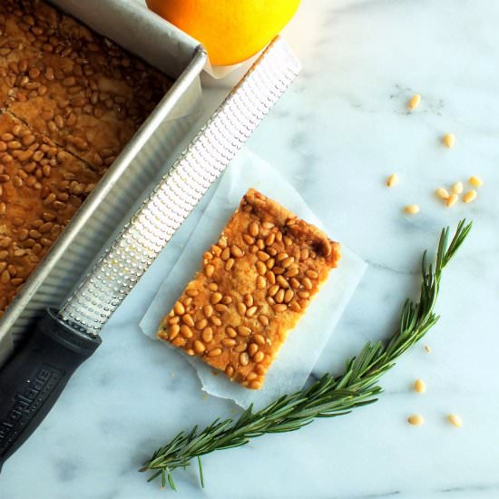 Pine Nut Rosemary Cookies