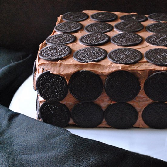 Double Chocolate Oreo Cookie Cake