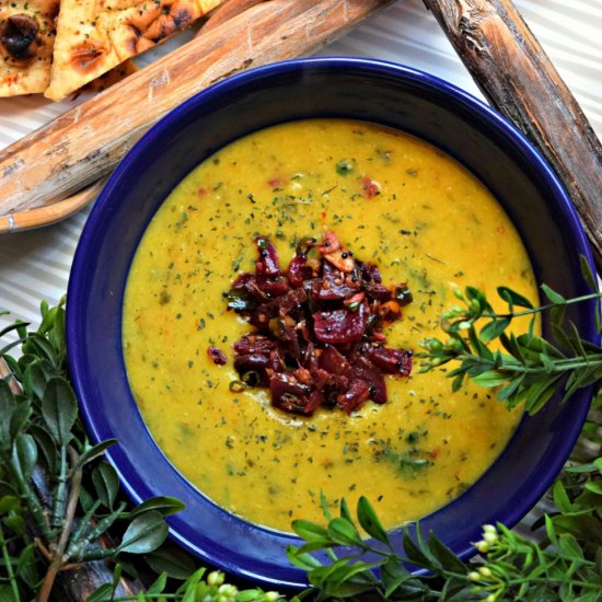 Lentils & Beets Soup