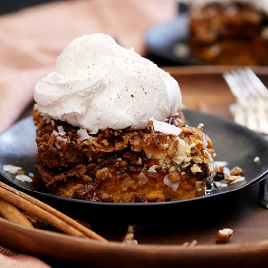 German Chocolate Pumpkin Pie