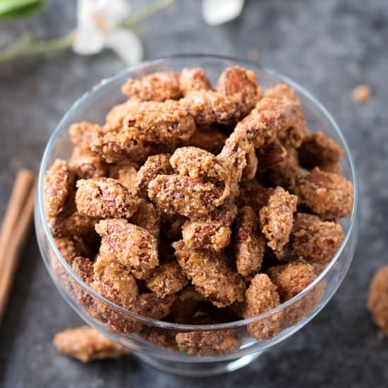 Vanilla Cinnamon Candied Almonds