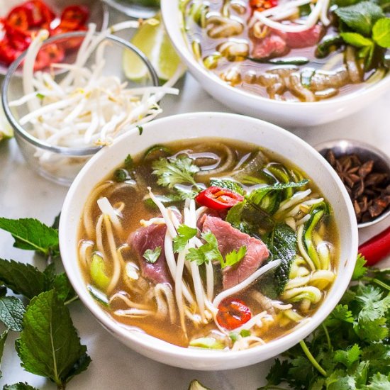 Zucchini Noodle Pho