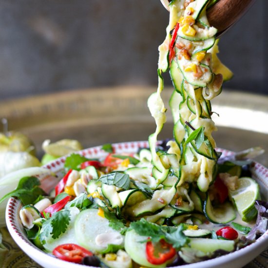 Healthy Pad Thai (Zucchini Noodles)