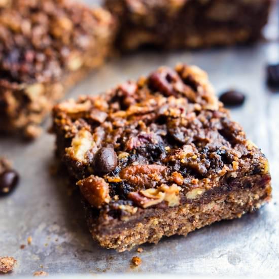 Vegan Coffee Pecan Pie Bars (Paleo)