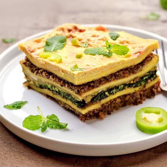 Mint and Spinach Lasagna