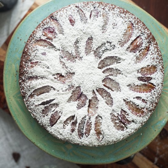 Chocolate Prune Semolina Cake