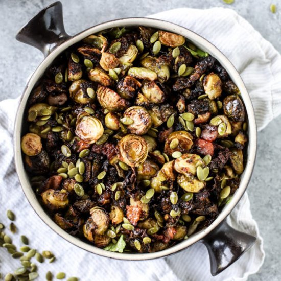 Mustard Roasted Brussels Sprouts