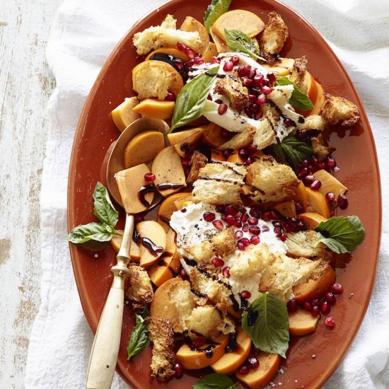 Persimmon Caprese Salad