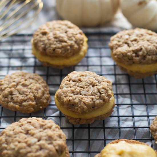 Pumpkin Oatmeal Cream Pies