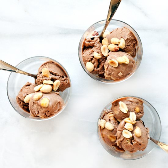 Chocolate Salted Peanut Nice Cream