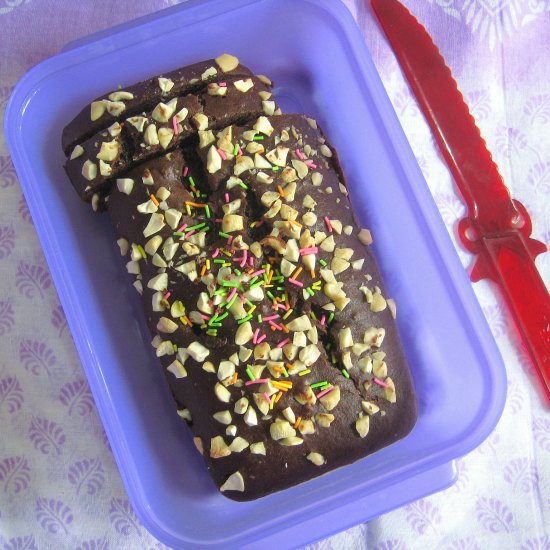 Banana Choco Cake With Wheat Flour