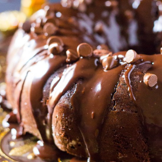 Triple Chocolate Bundt Cake