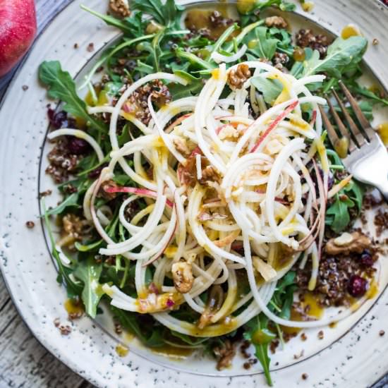 Spiralized Apple and Quinoa Salad