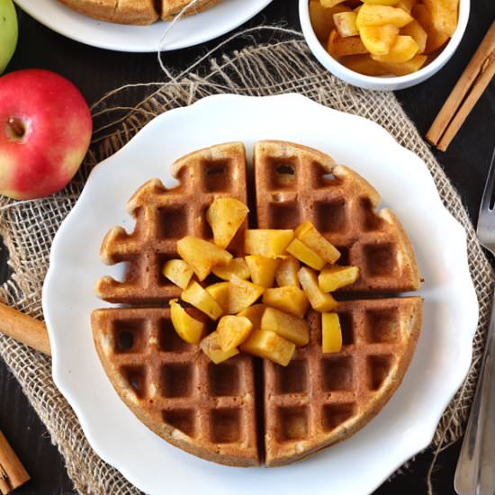 Paleo Apple Cinnamon Waffles